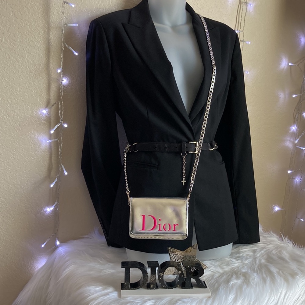 ❤️ Dior Small Cosmetic Bag With Chain ❤️ - Picture 1 of 15